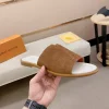 Louis Vuitton Men's Brown Suede Comfort Mules