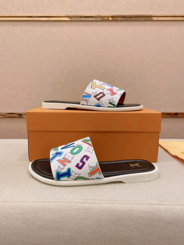 Louis Vuitton Men's Multicolor Canvas Slide