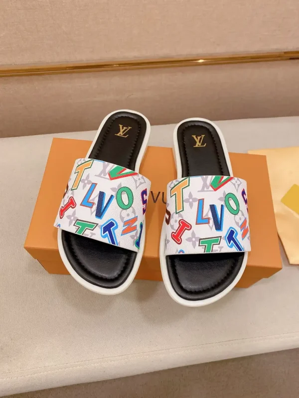 Louis Vuitton Men's Multicolor Canvas Slide