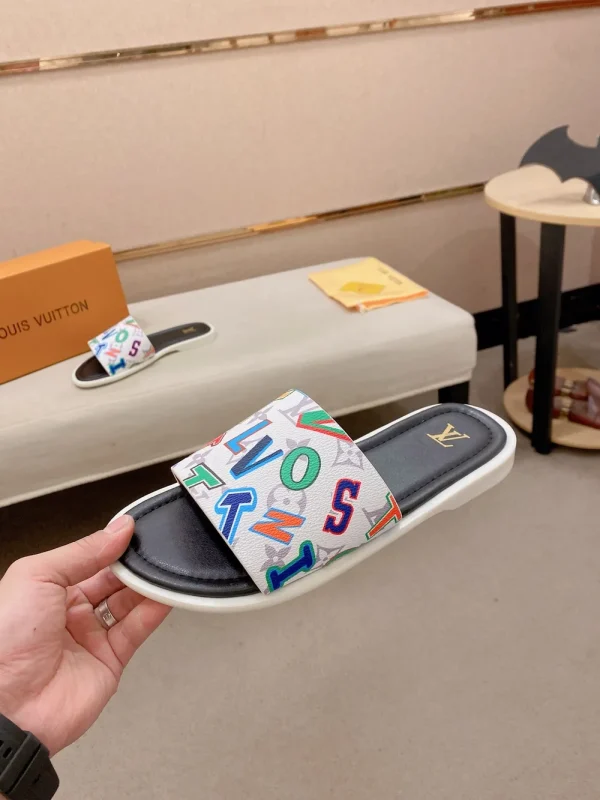 Louis Vuitton Men's Multicolor Canvas Slide