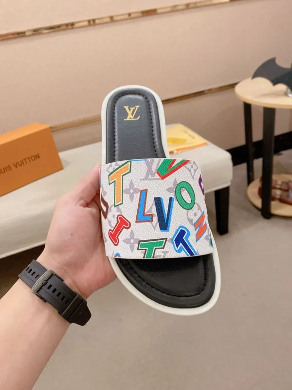 Louis Vuitton Men's Multicolor Canvas Slide