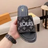 Louis Vuitton Men's Black Canvas Slide - Pool Pillow Mule
