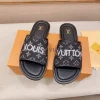 Louis Vuitton Men's Black Canvas Slide - Pool Pillow Mule