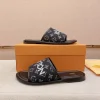 Louis Vuitton Men's Black Canvas Slide - Pool Pillow Mule