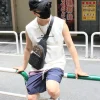 Louis Vuitton Men's Sling Bag in Black Monogram Canvas