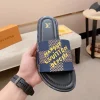 Louis Vuitton Miami Mule Men's Blue Denim Slide