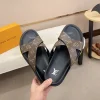 Louis Vuitton Oasis Mule Black Leather Sandal