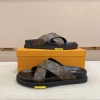 Louis Vuitton Oasis Mule Black Leather Sandal