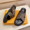 Louis Vuitton Oasis Mule Black Leather Sandal