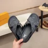 Louis Vuitton Oasis Mule Men's Black Leather Slide