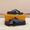 Louis Vuitton Oasis Mule Men's Black Leather Slide