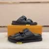 Louis Vuitton Oasis Mule Men's Black Leather Slide