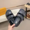 Louis Vuitton Oasis Mule Men's Black Leather Slide