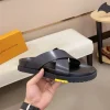 Louis Vuitton Oasis Mule Men's Black Leather Slide