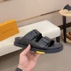 Louis Vuitton Oasis Mule Men's Black Leather Slide