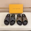 Louis Vuitton Oasis Mule Men's Black Leather Slide