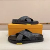 Louis Vuitton Oasis Mule Men's Black Leather Slide
