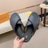 Louis Vuitton Oasis Mule Men's Black Leather Slide