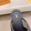 Louis Vuitton Oasis Mule Men's Black Leather Slide