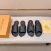 Louis Vuitton Oasis Mule Men's Black Leather Slide