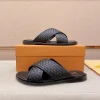 Louis Vuitton Oasis Mule Men's Black Leather Slide