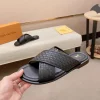 Louis Vuitton Oasis Mule Men's Black Leather Slide