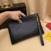 Louis Vuitton Pochette Voyage Men's Black Leather Clutch