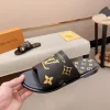 Louis Vuitton Pool Pillow Mule Black Leather Slide