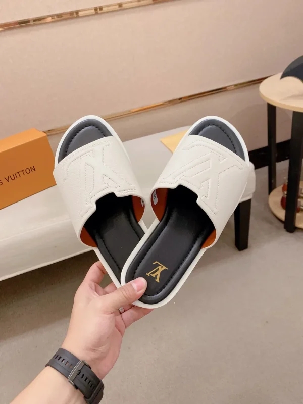 Louis Vuitton Portofino Mule Men's Black Slide - Italian Cra