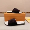 Louis Vuitton Portofino Mule Men's Black Leather Slide