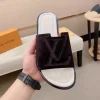 Louis Vuitton Portofino Mule Men's Black Leather Slide