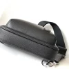 Louis Vuitton Men's Sling Bag Black Taiga Leather