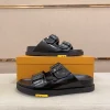 Louis Vuitton Sunset Mule Men's Black Leather Slide