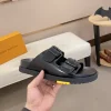 Louis Vuitton Sunset Mule Men's Black Leather Slide