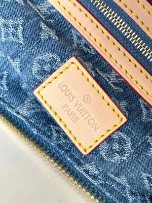 Louis Vuitton Keepall Bandouliere 45 Blue Denim