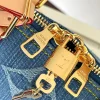 Louis Vuitton Keepall Bandouliere 45 Blue Denim