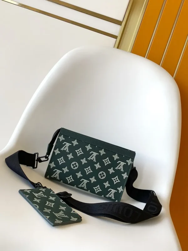 Louis Vuitton Trio Messenger Crossbody Bag Green