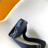 Louis Vuitton Trio Messenger Bag in Navy Leather