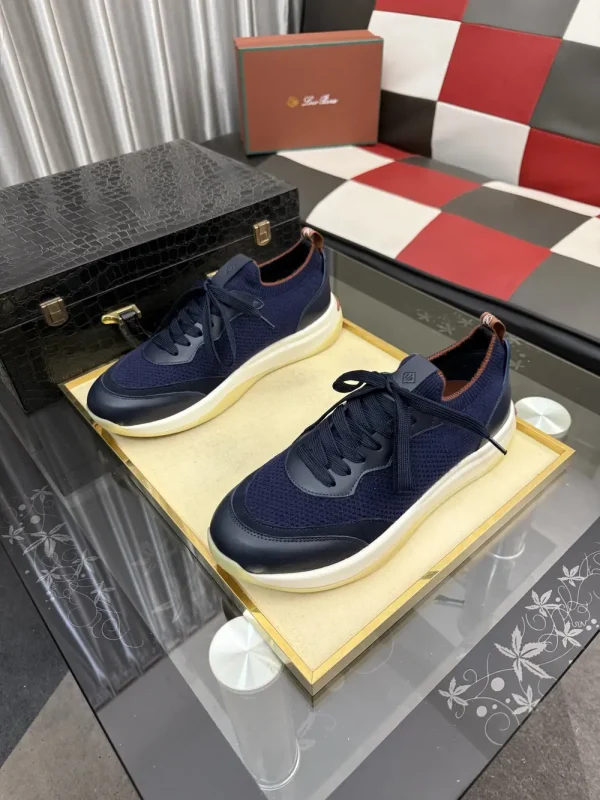 Luxearchive Leather Platform Sneaker - Midnight Black