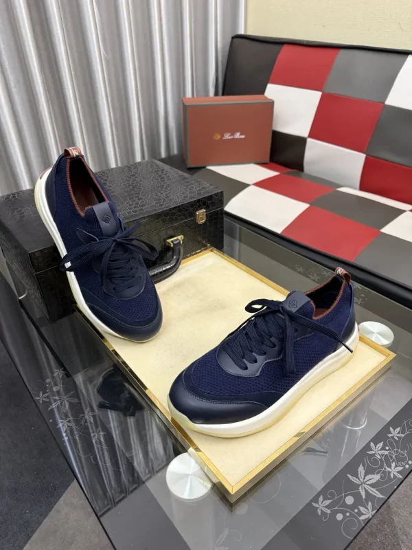 Luxearchive Leather Platform Sneaker - Midnight Black