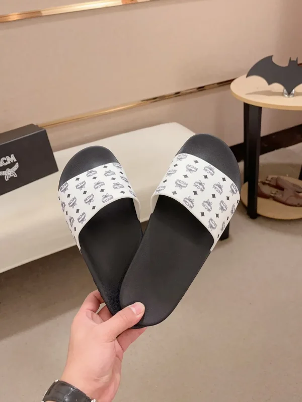 MCM Monogram Print Rubber Slides - Lightweight & Non-Slip