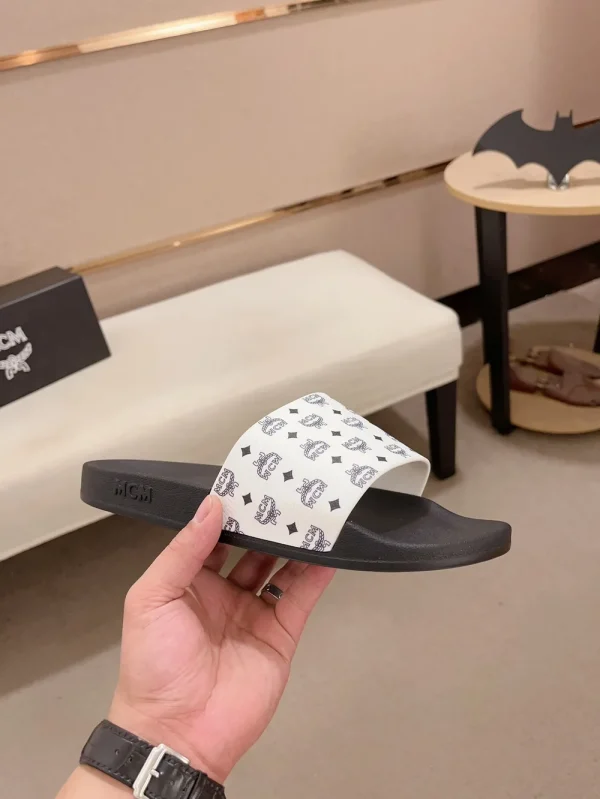 MCM Monogram Print Rubber Slides - Lightweight & Non-Slip