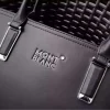 Montblanc Men's Black Leather Briefcase 2026