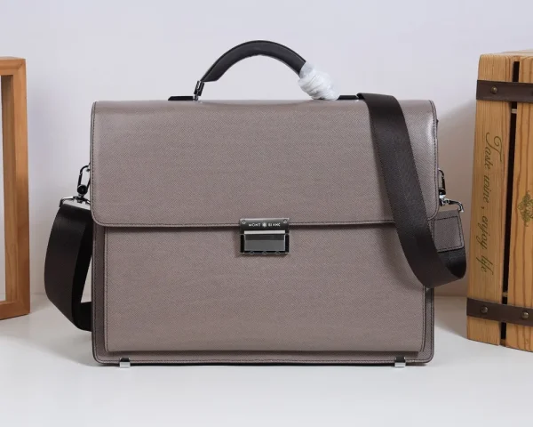 Montblanc Brown Leather Briefcase 2026 Model