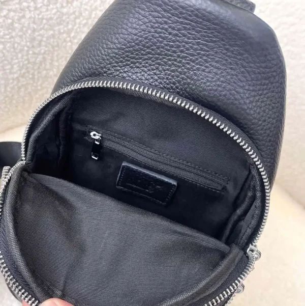 Montblanc Extreme 3.0 Men's Black Leather Sling Bag