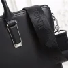 Montblanc Medium Black Leather Briefcase 2026