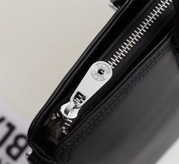 Montblanc Medium Black Leather Briefcase 2026