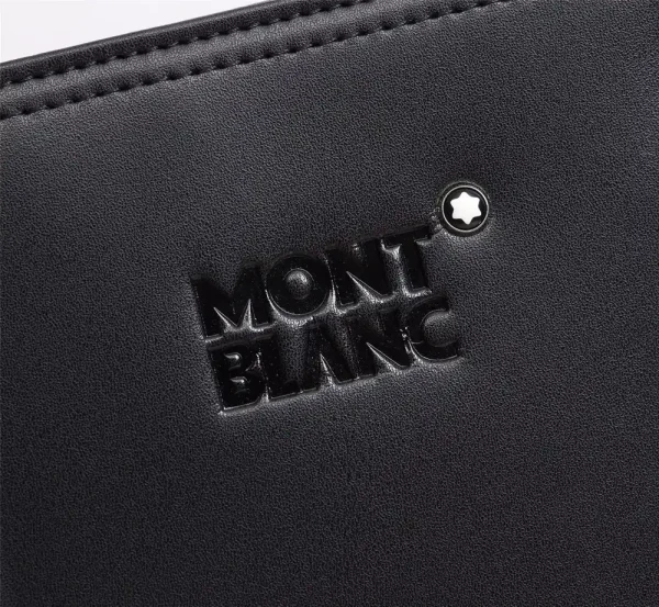 Montblanc Medium Black Leather Briefcase 2026
