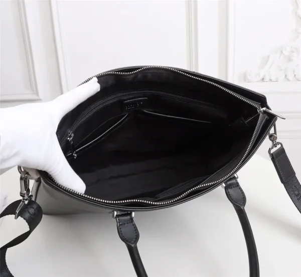 Montblanc Medium Black Leather Briefcase 2026