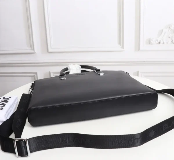 Montblanc Medium Black Leather Briefcase 2026